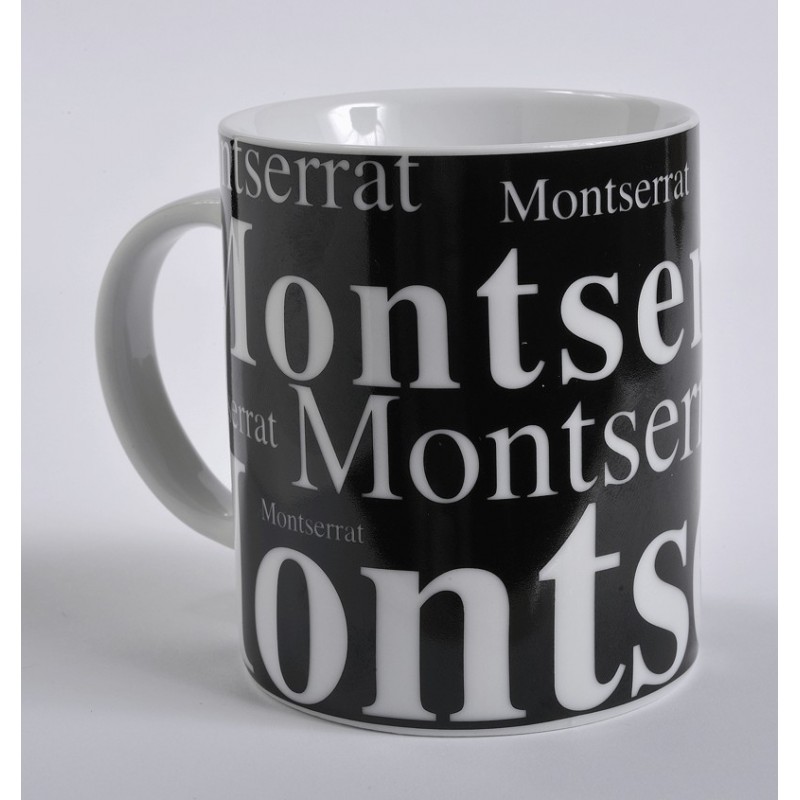 Montserrat cup black background