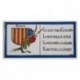 Tile Catalonia's coat of arms with poem
